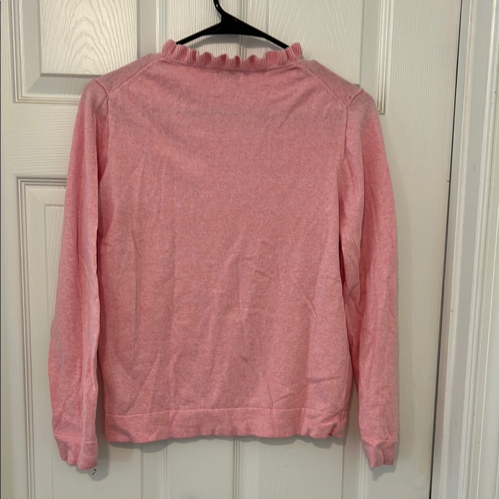 J.Crew Soft Pink Ruffle Sweater - Picture 4 of 4